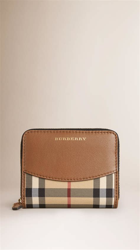 burberry large zip around wallet|small burberry wallet for women.